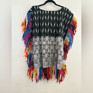 Sensi Studio - Macana Fringed Woven Cotton Mini Dress one size